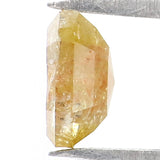 Natural Loose Emerald Shape Yellow Color Diamond 0.65 CT 5.20 MM Emerald Shape Rose Cut Diamond L9236