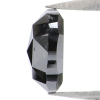 Natural Loose Oval Diamond Black Color 1.31 CT 7.10 MM Oval Shape Rose Cut Diamond L7596