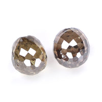 Natural Loose briolette Brown Color Diamond 1.01 CT 4.35 MM Drop Shape Rose Cut Diamond L111
