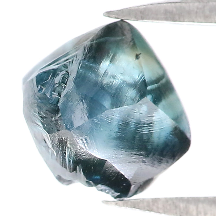 Natural Loose Crystal Rough Blue Color Diamond 1.31 CT 6.21 MM Rough Irregular Cut Diamond KDL2230