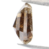 Natural Loose Shield Brown Color Diamond 0.91 CT 6.95 MM Shield Shape Rose Cut Diamond L9584
