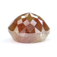 Natural Loose Rose Cut Yellow Brown Diamond Color 1.57 CT 6.60 MM Round Rose Cut Shape Diamond L8896