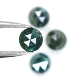 Natural Loose Rose Cut Blue Color Diamond 2.32 CT 4.80 MM Round Rose Cut Shape Diamond L9034