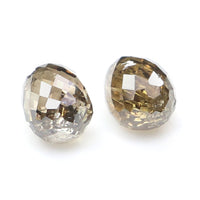 Natural Loose briolette Brown Color Diamond 1.28 CT 5.25 MM Drop Shape Rose Cut Diamond L148