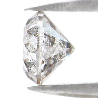 Natural Loose Round Salt And Pepper Diamond Black Grey Color 1.11 CT 6.14 MM Round Brilliant Cut Diamond KDL2606