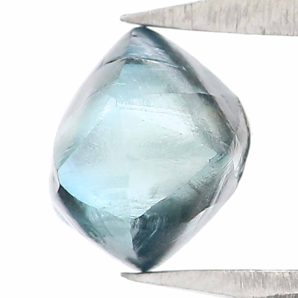 0.88 CT Natural Loose Rough Shape Diamond Blue Color Rough Cut Diamond 5.55 MM Natural Loose Blue Color Diamond Rough Crystal Diamond QL2366