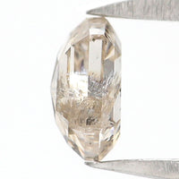 Natural Loose Hexagon Light Brown Color Diamond 0.39 CT 4.81 MM Hexagon Shape Rose Cut Diamond KR2585