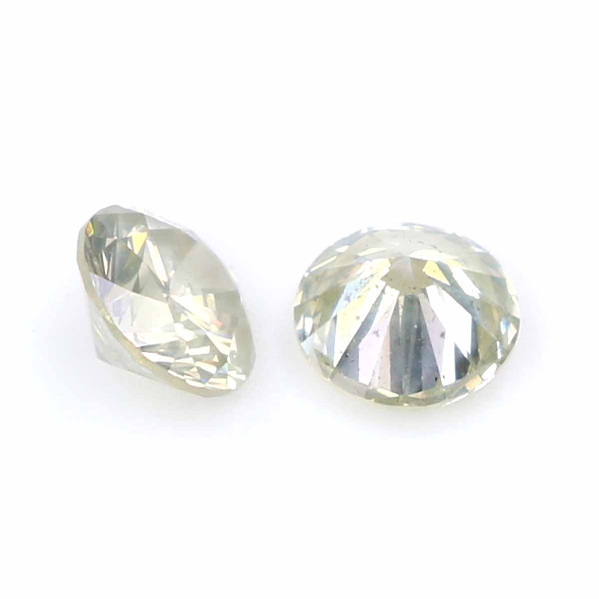 0.40 Ct Natural Loose Round Cut Pair Diamond White - I Color Round Cut Diamond 3.70 MM Natural Diamond Round Brilliant Cut Diamond LQ2172