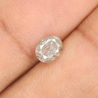 0.69 Ct Natural Loose Diamond, Oval Diamond, Grey Diamond, Yellow Diamond, Antique Diamond, Rustic Diamond, Real Diamond L5970