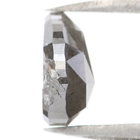 Natural Loose Pear Salt And Pepper Diamond Grey Color 1.53 CT 7.90 MM Pear Shape Rose Cut Diamond KDL8270