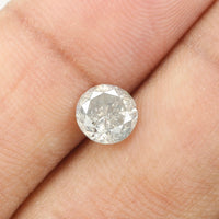0.96 Ct Natural Loose Diamond, Grey Diamond, Round Diamond, Round Brilliant Cut Diamond, Sparkling Diamond, Rustic Diamond L206