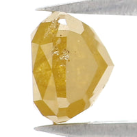Natural Loose Cushion Yellow Color Diamond 0.94 CT 5.28 MM Cushion Shape Rose Cut Diamond L7242