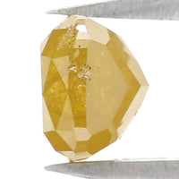 Natural Loose Cushion Yellow Color Diamond 0.94 CT 5.28 MM Cushion Shape Rose Cut Diamond L7242