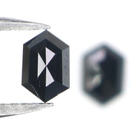 Natural Loose Hexagon Diamond, Hexagon Black Color Diamond, Natural Loose Diamond, Hexagon Rose Cut Diamond 0.67 CT Hexagon Shape KDL2740