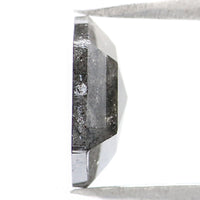 Natural Loose Hexagon Salt And Pepper Diamond Black Grey Color 1.53 CT 8.60 MM Hexagon Shape Rose Cut Diamond L6996