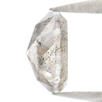 Natural Loose Rose Cut Salt And Pepper Diamond Grey Color 0.74 CT 5.50 MM Round Rose Cut Shape Diamond L8578