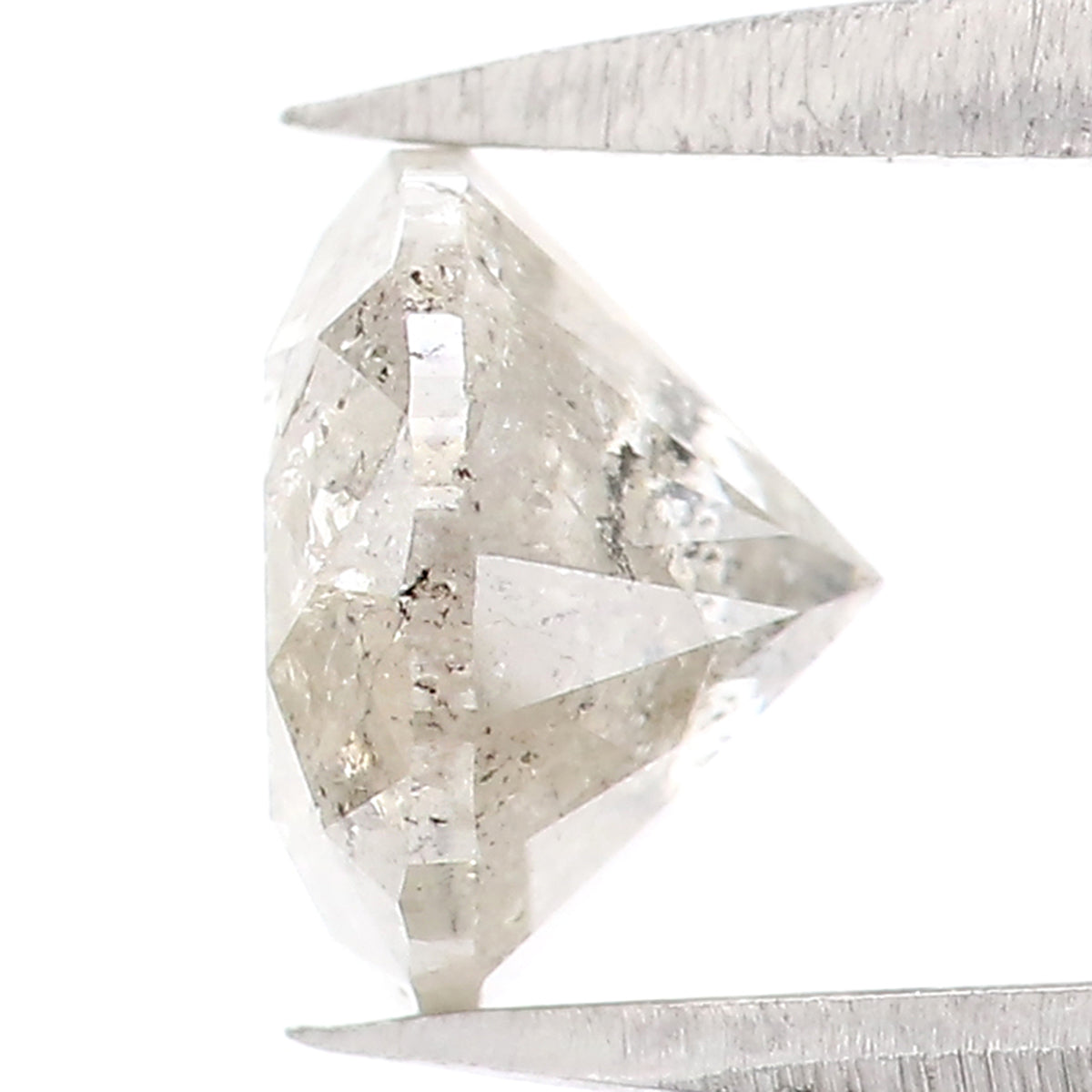 1.34 CT Natural Loose Round Shape Diamond Salt And Pepper Round Cut Diamond 6.60 MM Natural Grey Color Round Brilliant Cut Diamond LQ2249