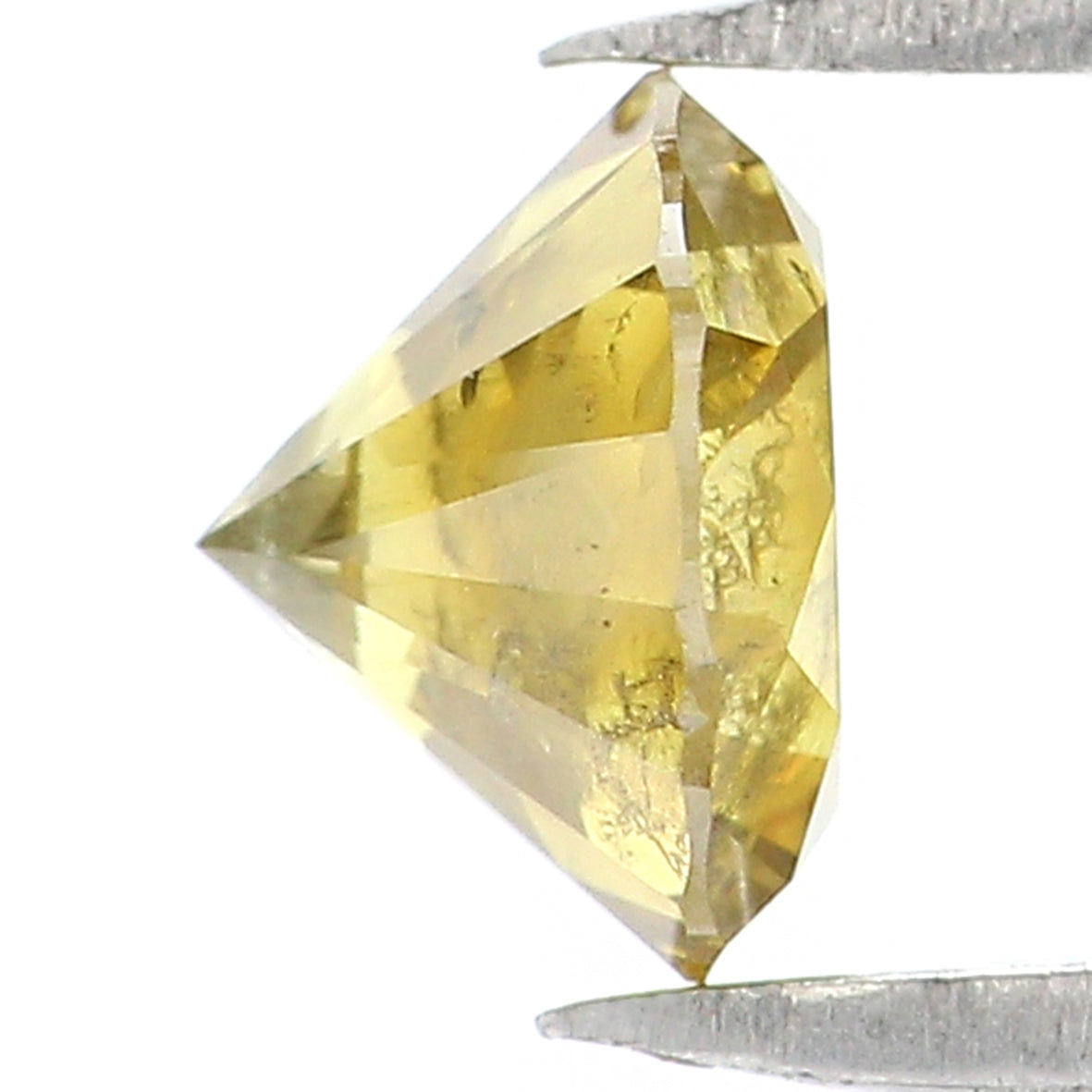 Natural Loose Round Diamond Yellow Greenish Color 0.77 CT 5.70 MM Round Brilliant Cut Diamond L6436