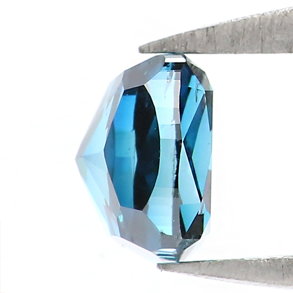 Natural Loose Cushion Blue Color Diamond 0.54 CT 4.50 MM Cushion Shape Rose Cut Diamond KR2106