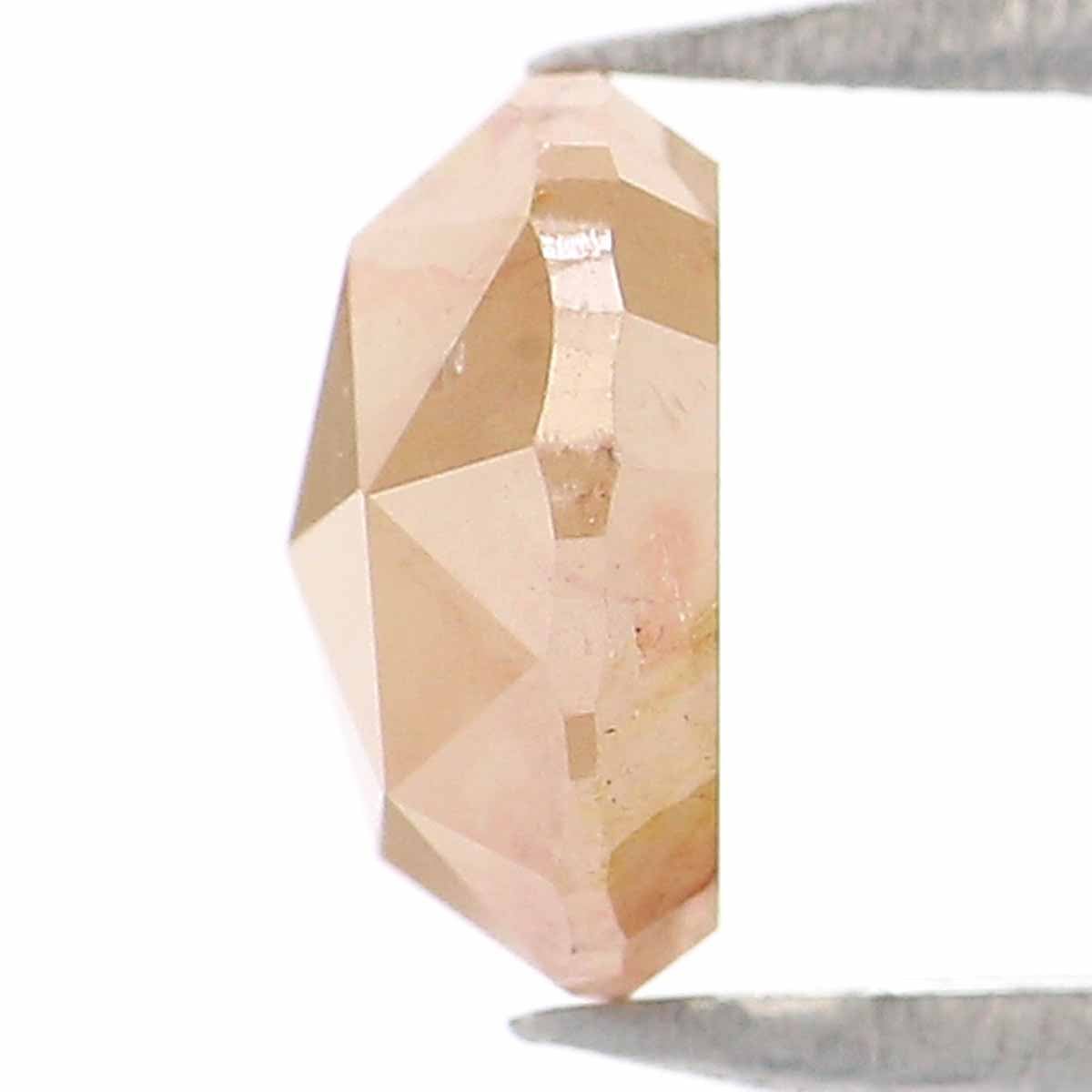 0.97 CT Natural Loose Round Rose Cut Diamond Brown Color Round Shape Diamond 6.05 MM Natural Yellow Color Round Rose Cut Diamond LQ8864