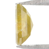 Natural Loose Radiant  Diamond Yellow Green Color 0.42 CT 5.00 MM Radiant Shape Rose Cut Diamond KR1196