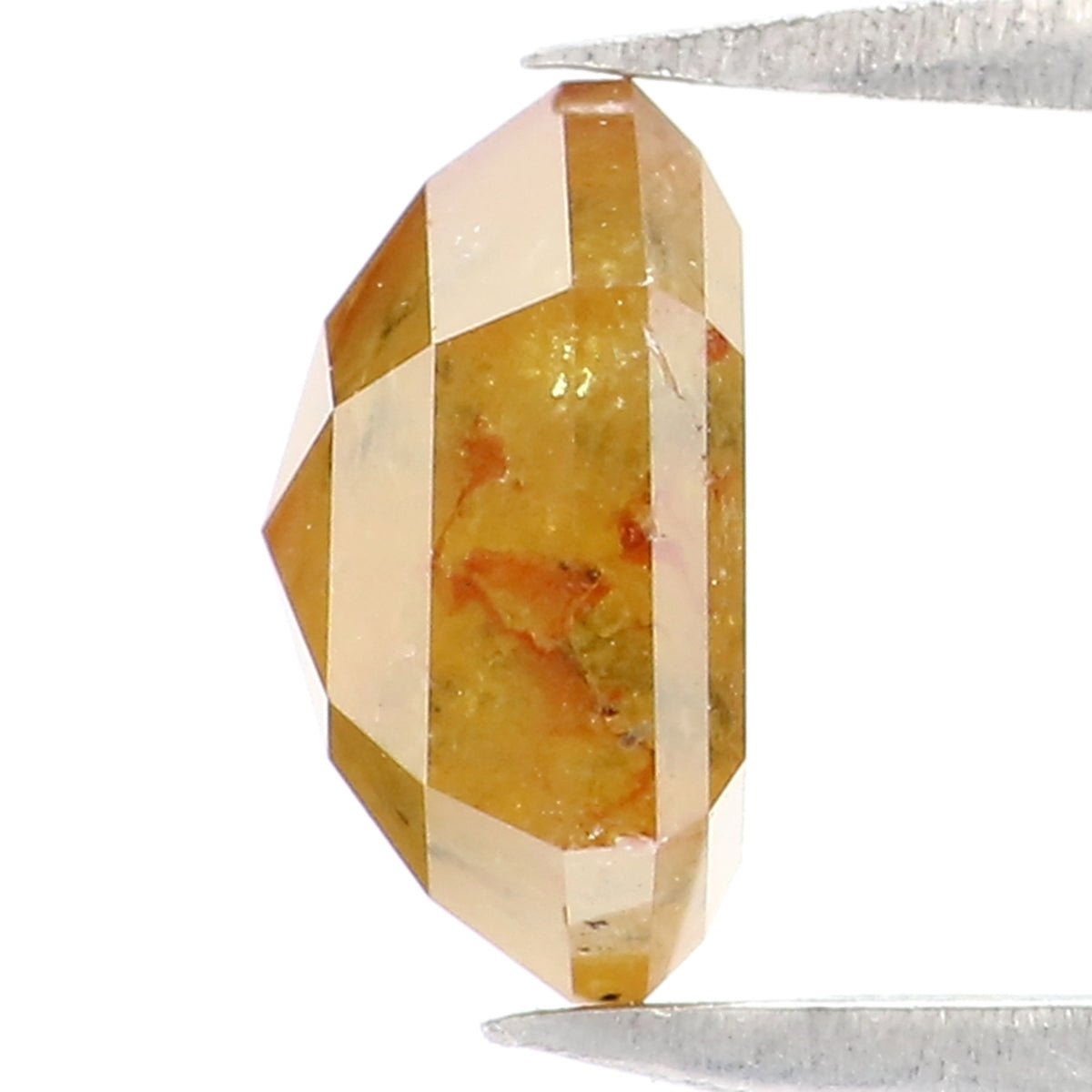 1.17 CT Natural Loose Hexagon Shape Diamond Yellow Color Hexagon Cut Diamond 6.85 MM Natural Loose Hexagon Shape Rose Cut Diamond QL2220