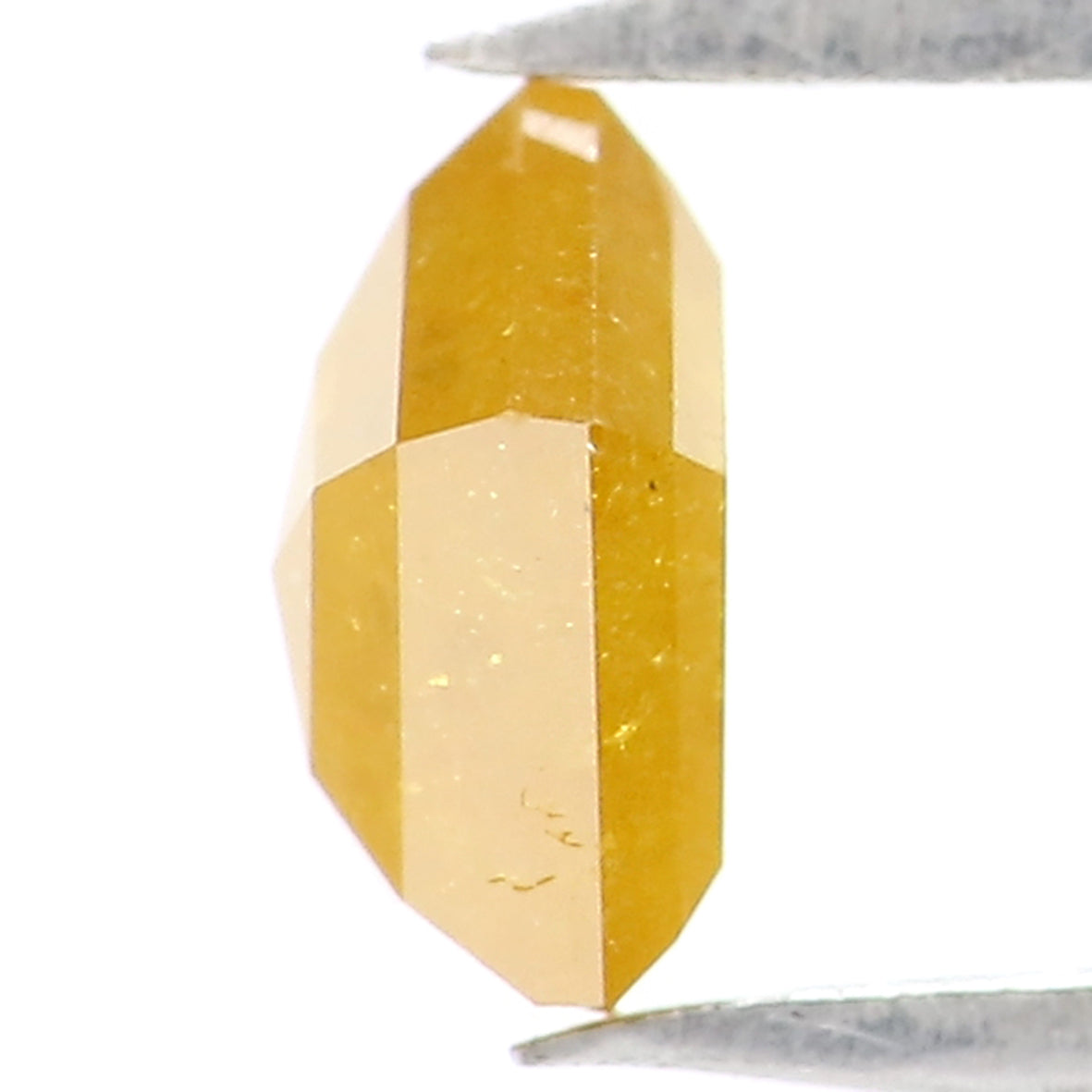 0.56 Ct Natural Loose Pentagon Shape Diamond Yellow Color Pentagon Cut Diamond 5.40 MM Natural Yellow Color Pentagon Rose Cut Diamond KQ2468