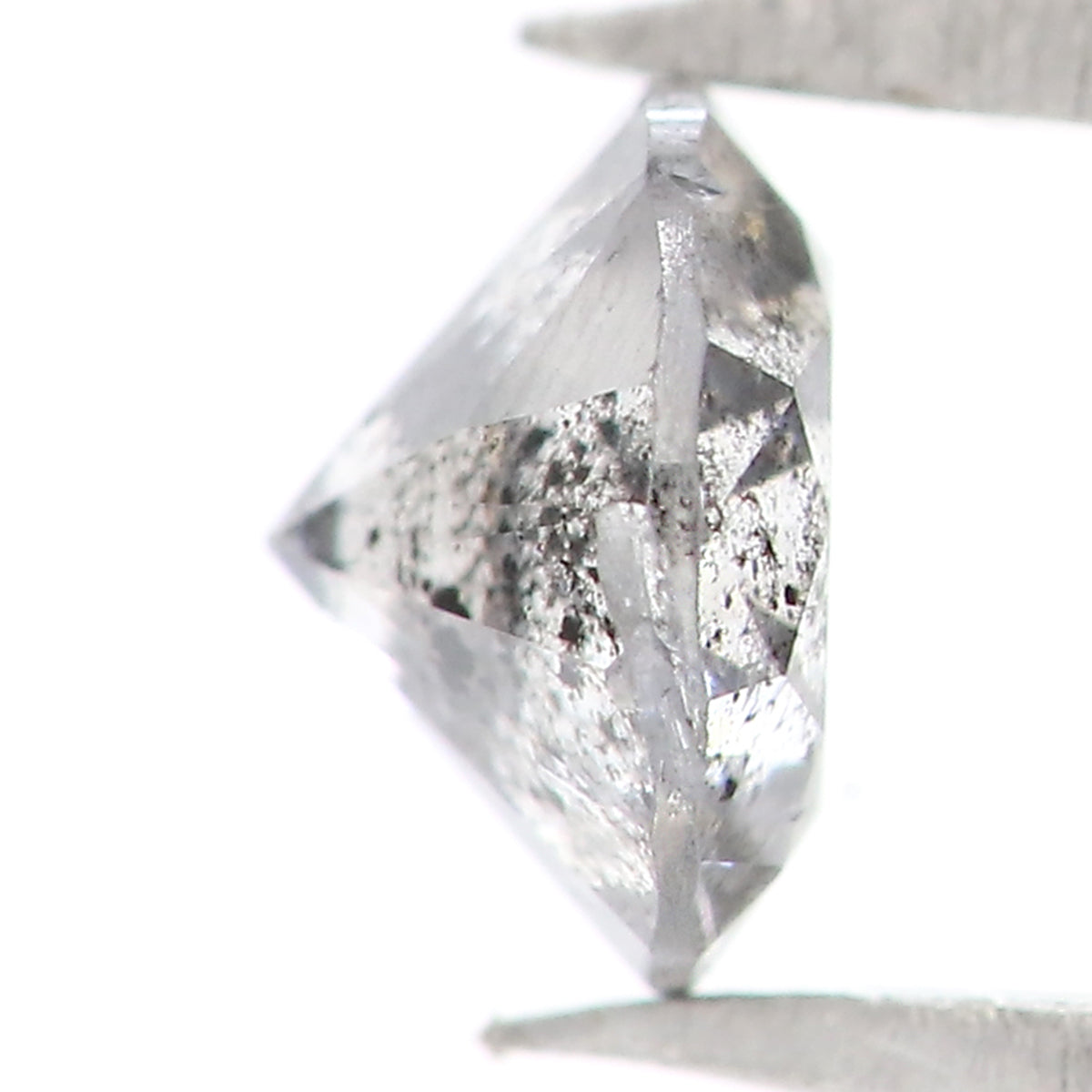 0.36 CT Natural Loose Round Shape Diamond Salt And Pepper Round Diamond 4.30 MM Natural Black Grey Color Round Brilliant Cut Diamond LQ1964