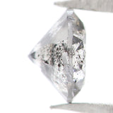 Natural Loose Round Salt And Pepper Diamond Black Grey Color 0.31 CT 4.30 MM Round Brilliant Cut Diamond L1964