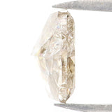 Natural Loose Cushion Yellow Grey Color Diamond 0.90 CT 6.40 MM Cushion Shape Rose Cut Diamond L7407