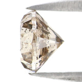 Natural Loose Round Diamond Light Brown Color 1.13 CT 6.12 MM Round Brilliant Cut Diamond KDL2599