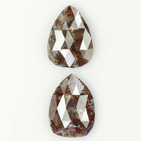 2.06 CT Natural Loose Diamond, Pear Pair Diamond, Brown Pair Diamond, Rustic Diamond, Pear Cut Diamond, Fancy Color Diamond, KDL6875