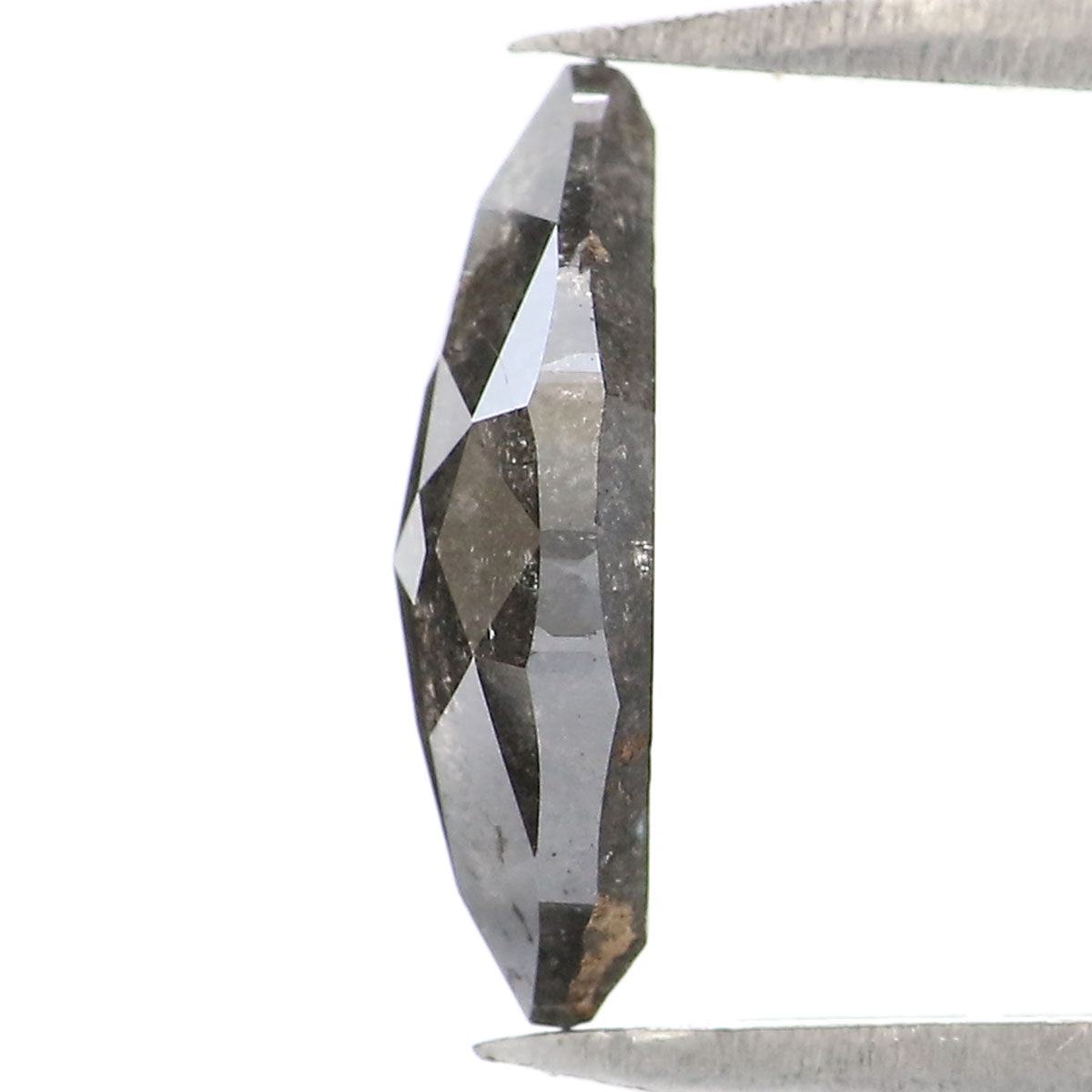 0.88 CT Natural Loose Marquise Shape Diamond Salt And Pepper Marquise Rose Cut Diamond 9.45 MM Black Grey Color Marquise Cut Diamond LQ2160