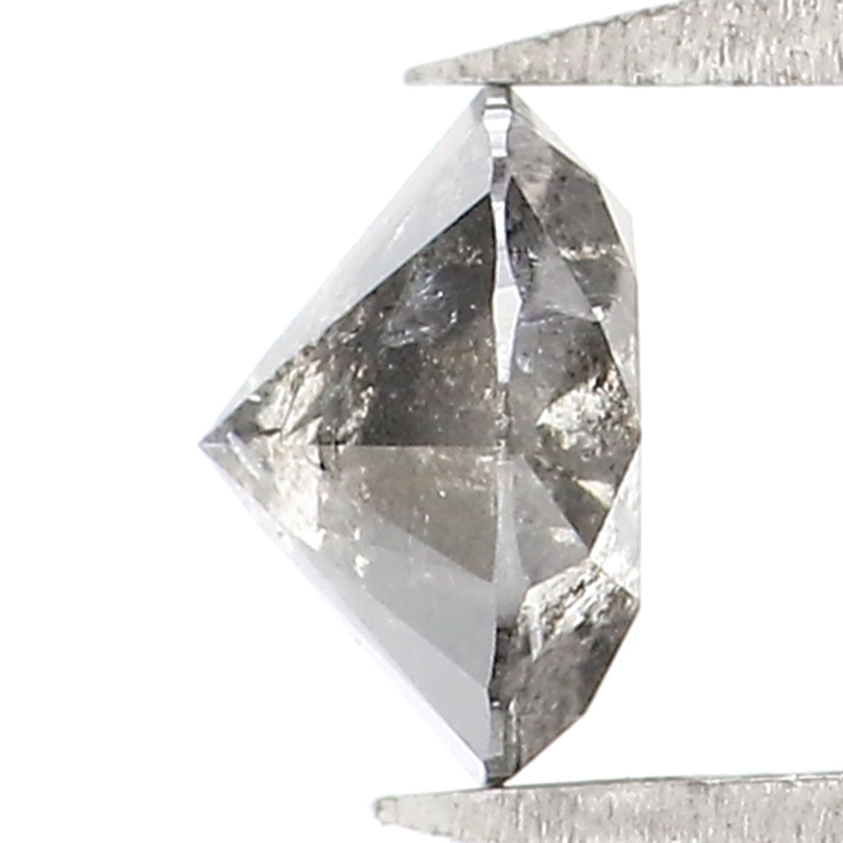 0.48 Ct Natural Loose Round Shape Diamond Salt And Pepper Round Diamond 4.90 MM Natural Black Grey Color Round Brilliant Cut Diamond KQ1735