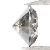 Natural Loose Round Salt And Pepper Diamond Black Grey Color 4.90 CT 3.10 MM Round Brilliant Cut Diamond KR1735
