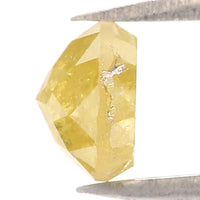 Natural Loose Rose Cut Yellow Color Diamond 0.75 CT 5.30 MM Round Rose Cut Shape Diamond L917