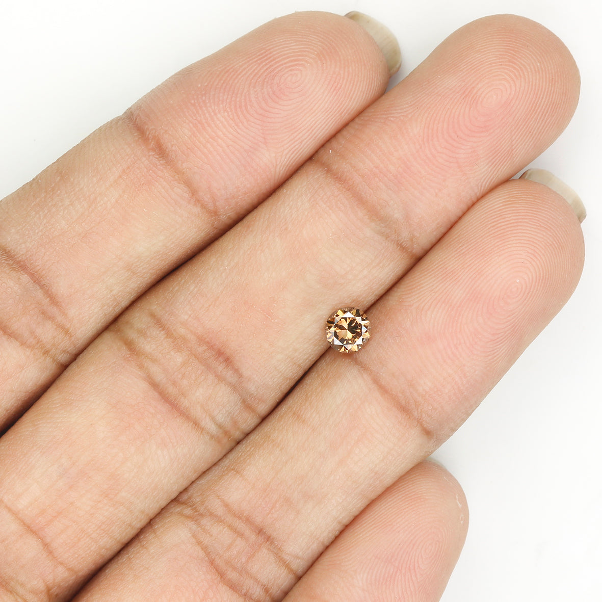 0.32 Ct Natural Loose Round Shape Diamond Brown Color Round Cut Diamond 4.30 MM Natural Loose Brown Color Round Brilliant Cut Diamond LQ486