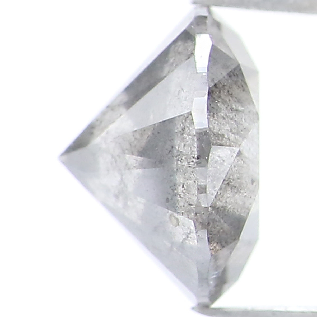 1.07 CT Natural Loose Round Shape Diamond Black Grey Color Round Shape Diamond 6.20 MM Salt And Pepper Round Brilliant Cut Diamond LQ1470