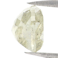 Natural Loose Heart Diamond Grey Color 2.07 CT 7.80 MM Heart Shape Rose Cut Diamond L7538