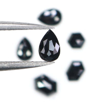 Natural Loose Mix Shape Black Color Diamond 0.98 CT 5.03 MM Mix Shape Rose Cut Diamond KDL2701