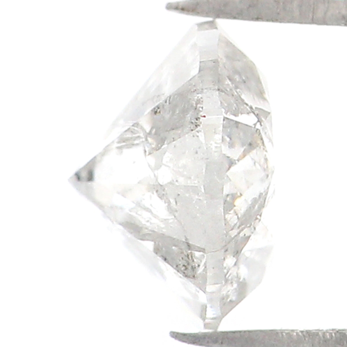 0.79 CT Natural Loose Round Shape Diamond Salt And Pepper Round Cut Diamond 5.60 MM Natural Black Grey Round Brilliant Cut Diamond LQ478