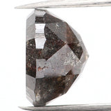2.00 Ct Natural Loose Diamond, Round Rose Cut Diamond, Black Diamond, Gray Diamond, Salt and Pepper Diamond, Rose Cut Diamond, KDL674