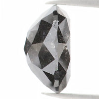 Natural Loose Round Rose Cut Salt And Pepper Diamond Black Grey Color 1.47 CT 7.00 MM Rose Cut Shape Diamond KDL1206