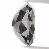 Natural Loose Round Rose Cut Salt And Pepper Diamond Black Grey Color 1.47 CT 7.00 MM Rose Cut Shape Diamond KDL1206