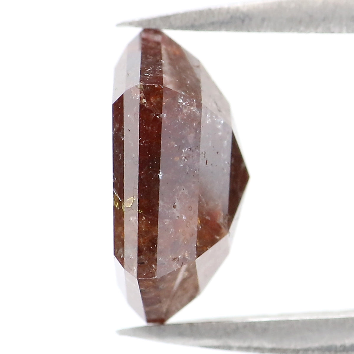 2.66 CT Natural Loose Hexagon Shape Diamond Brown Color Hexagon Cut Diamond 9.40 MM Natural Brown Color Hexagon Rose Cut Diamond LQ2186