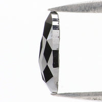 Natural Loose Pear Diamond Black Color 0.61 CT 7.60 MM Pear Shape Rose Cut Diamond KDK2618