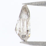 Natural Loose Pear Grey Color Diamond 0.38 CT 6.00 MM Pear Shape Rose Cut Diamond KR848