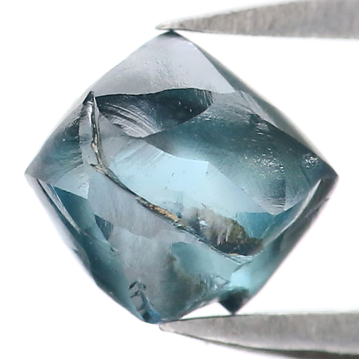 1.34 CT Natural Loose Rough Shape Diamond Blue Color Rough Cut Diamond 6.25 MM Natural Loose Blue Diamond Rough Irregular Cut Diamond QL2301