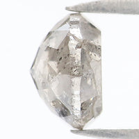 Natural Loose Rose Cut Salt And Pepper Diamond Black Grey Color 0.96 CT 5.68 MM Round Rose Cut Shape Diamond L9361