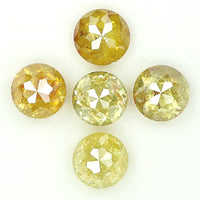 Natural Loose Rose Cut Yellow Color Diamond 1.75 CT 4.00 MM Rose Cut Shape Diamond L1041